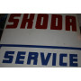 rare plaque  emaillée skoda service