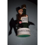 Rare vintage bouteille musicale black and white