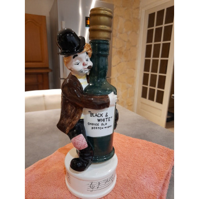 Rare vintage bouteille musicale black and white