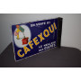 Plaque émaillée double-face   " CAFEXQUI "