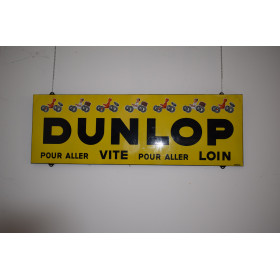 plaque emailée  "Dunlop"